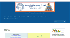 Desktop Screenshot of brooksidemontessori.com